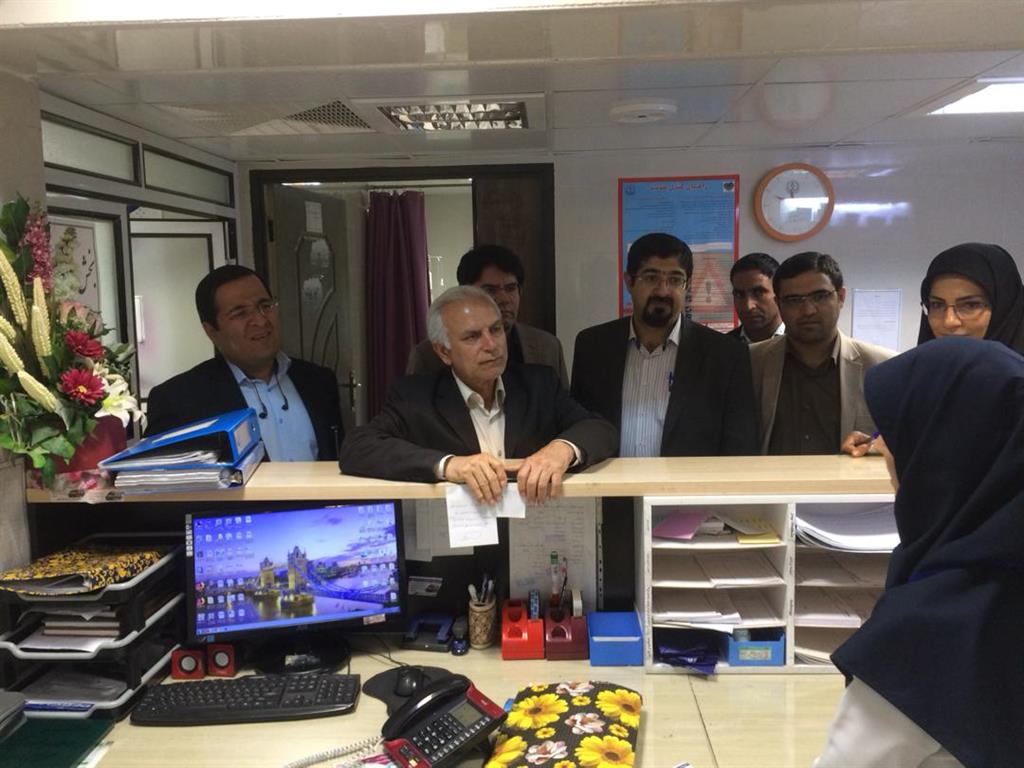 بررسی خدمات بیمارستان شهدای نی ریز با حضور اعضای هیات رئیسه دانشگاه علوم پزشکی شیراز