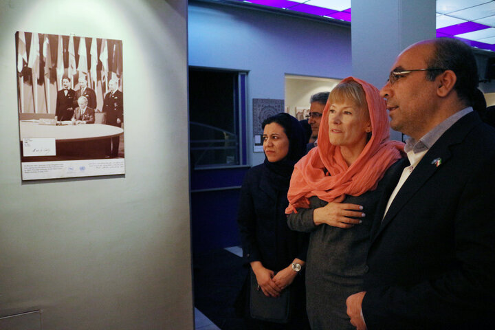افتتاح نمایشگاه عکس سازمان ملل و خبرگزاری ایرنا