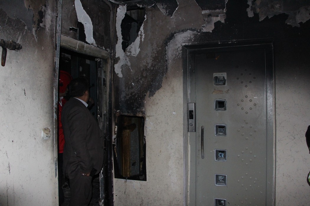 یک آپارتمان مسکن مهر مرودشت دچار آتش سوزی شد