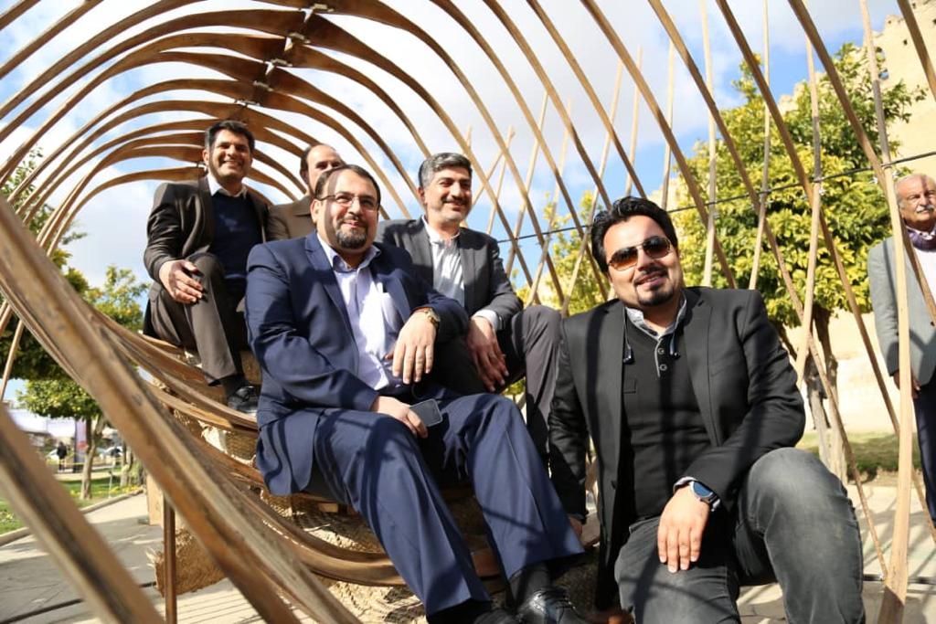 بازدید مدیر کل دفتر فنی استانداری واعضای شورای اسلامی شهر شیراز از دومین فستیوال معماری شیراز