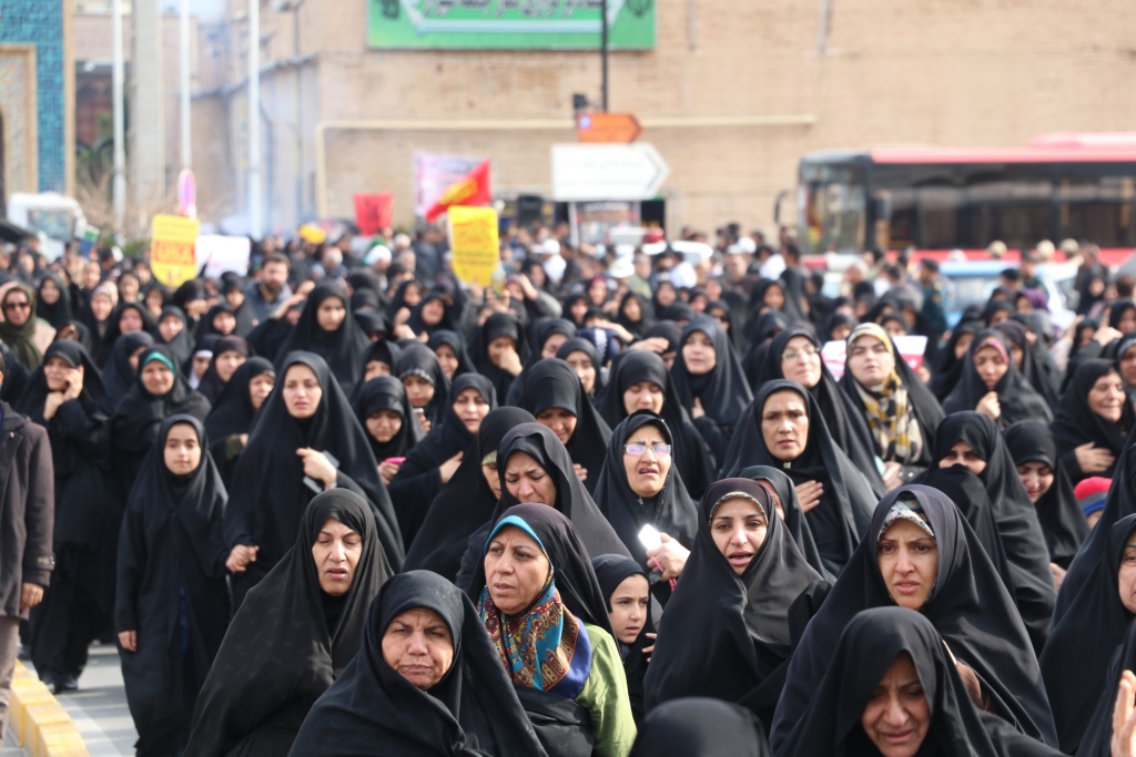راهپیمایی محکومیت اقدام تروریستی دولت آمریکا در به شهادت رساندن سردار سلیمانی در شیراز