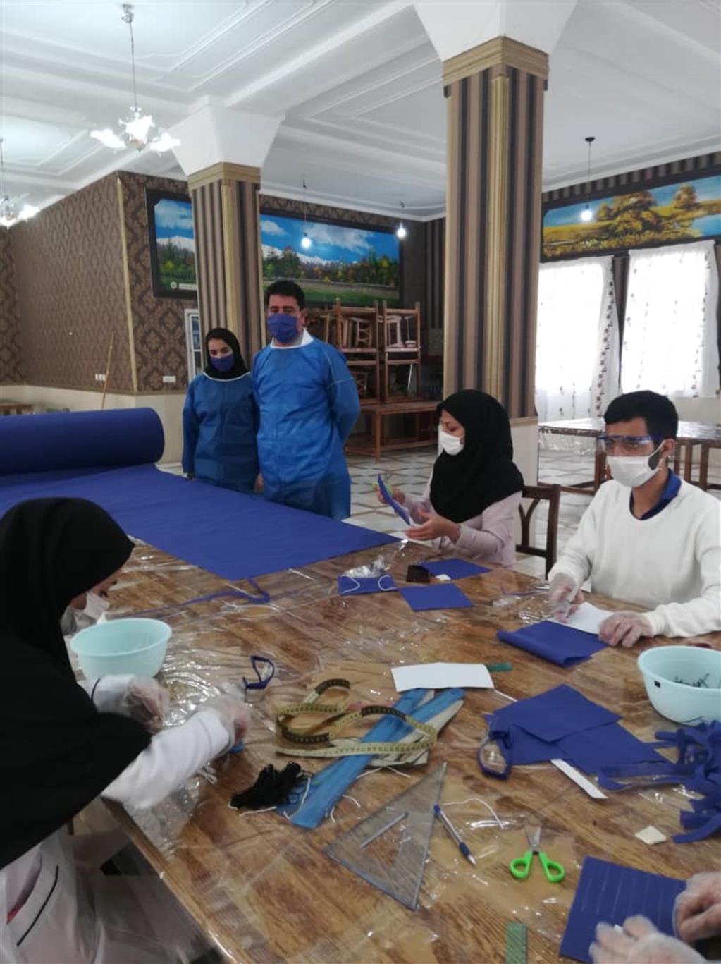 راه اندازی کارگاه های تولید ماسک در شهرستان اقلید