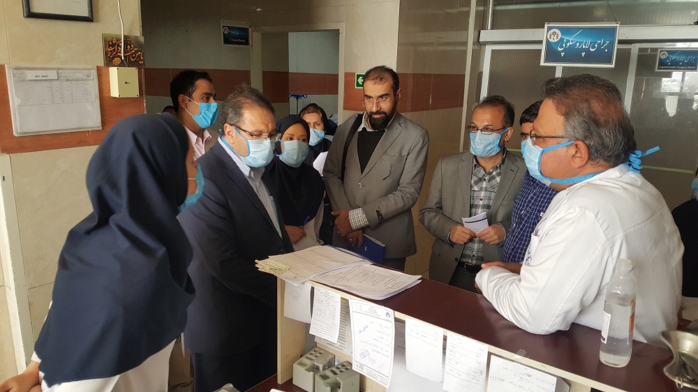 میزان آمادگی بیمارستان شهید دکتر فقیهی در مقابله با بیماران احتمالی مبتلا به ویروس کرونا بررسی شد