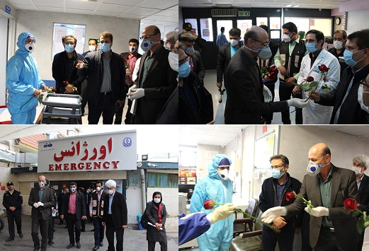 بازدید فرماندار شیراز از بیمارستان نمازی و بررسی نحوه ارائه خدمت به بیماران در ایام نوروز