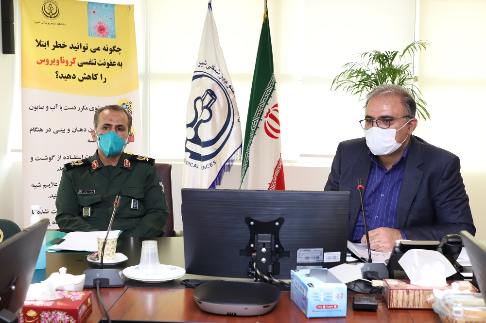 تداوم همکاری بسیج و سپاه با حوزه بهداشت و درمان استان برای مبارزه با کرونا