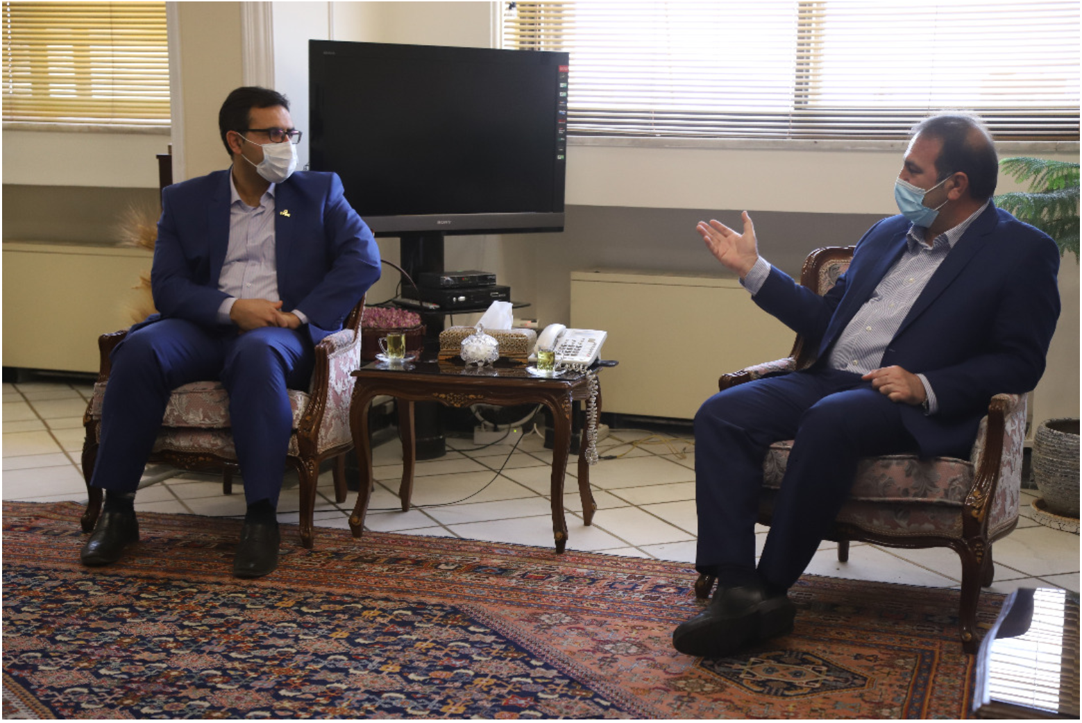 دیدار استاندار فارس با مدیر عامل شرکت مخابرات ایران
