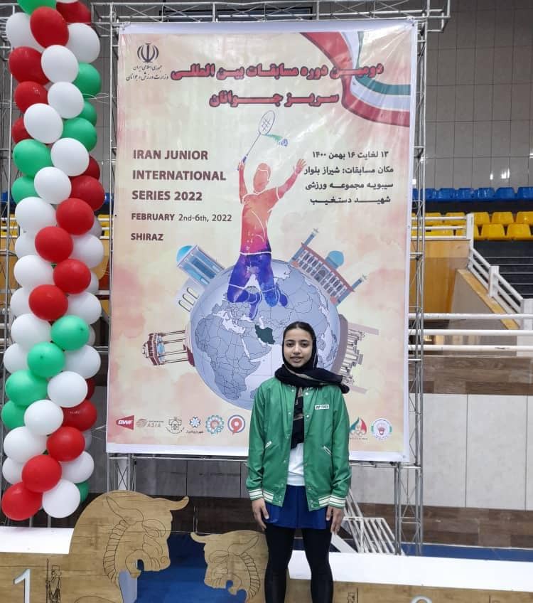 بدمینتون‌ باز کشورهندقهرمان مسابقات بین‌المللی سریز جوانان شیراز