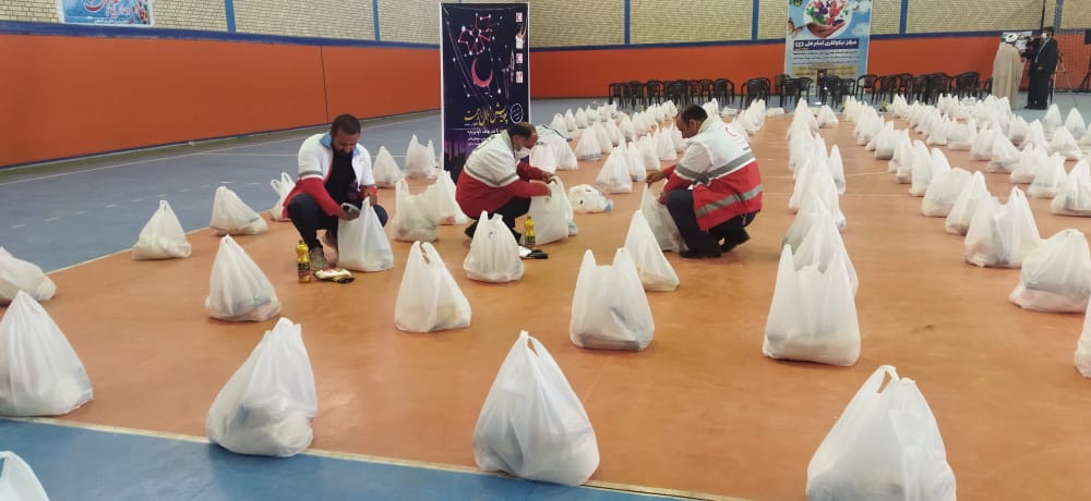 توزیع ۳۲۱۰  بسته حمایتی در طرح ملی پویش” هلال رحمت” در استان