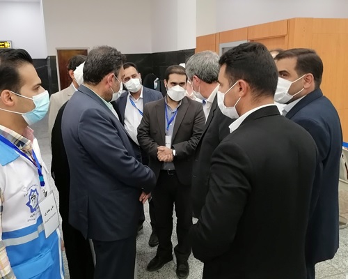 بازدید استاندار از پایگاه مراقبت بهداشت مرزی در فرودگاه شیراز