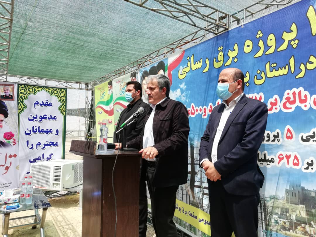 بهره برداری از ۱۶ طرح برق رسانی در استان بوشهر همزمان با هفته دولت