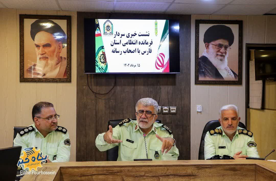 فرمانده انتظامی فارس از دستگیری ۸باند سرقت در استان فارس خبر داد