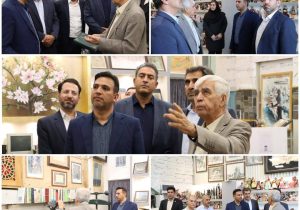 بازدید دکتر افضلی شهردار منطقه سه از انتشارات نوید شیراز
