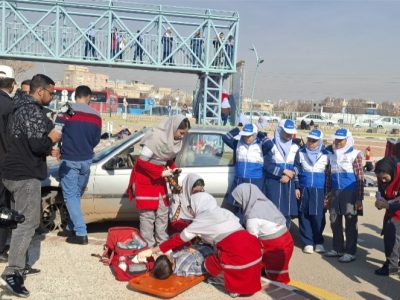 رویداد آموزشی ترافیک با حضور ۶۰۰ دانش‌آموز در پارک ترافیک شیراز برگزار شد