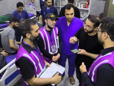 نظارت میدانی کارشناسان دفتر بازرسی و مدیریت عملکرد دانشگاه علوم پزشکی شیراز بر روند ارائه خدمات سلامت به زائران اربعین حسینی در عراق