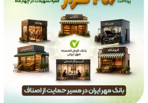 بانک مهر ایران در مسیر حمایت از اصناف؛ پرداخت ۲۰۶ هزار فقره تسهیلات در چهار ماه