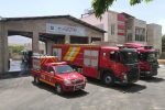 اطفاء حریق کانکس نگهبانی در شهرک صنعتی شیراز