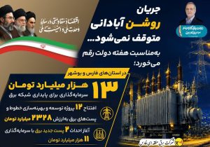 تزریق بالغ بر ۱۳ هزار میلیارد تومان سرمایه برای توسعه و تثبیت شبکه برق جنوب کشور
